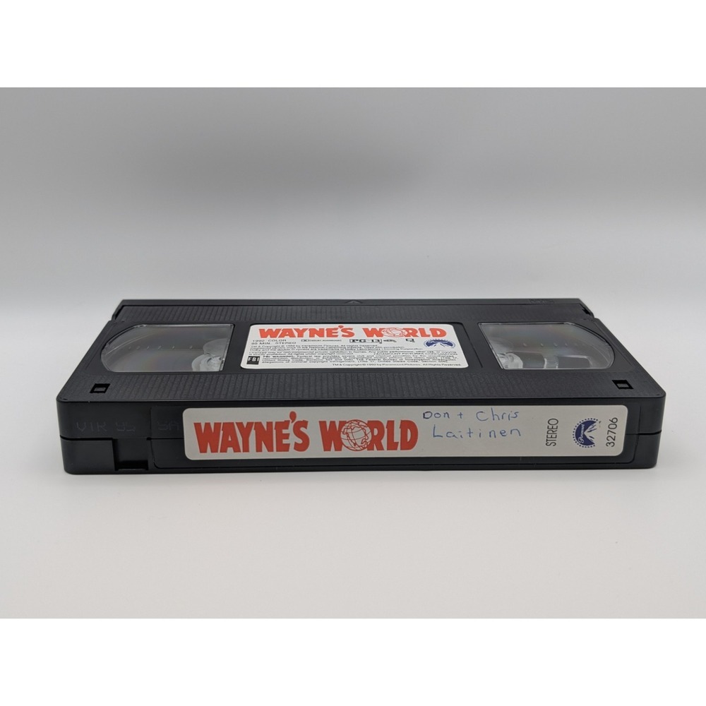 Wayne's World VHS 1992 Paramount Mike Myers Comedy - Tested for Playback - Picture 7 of 7